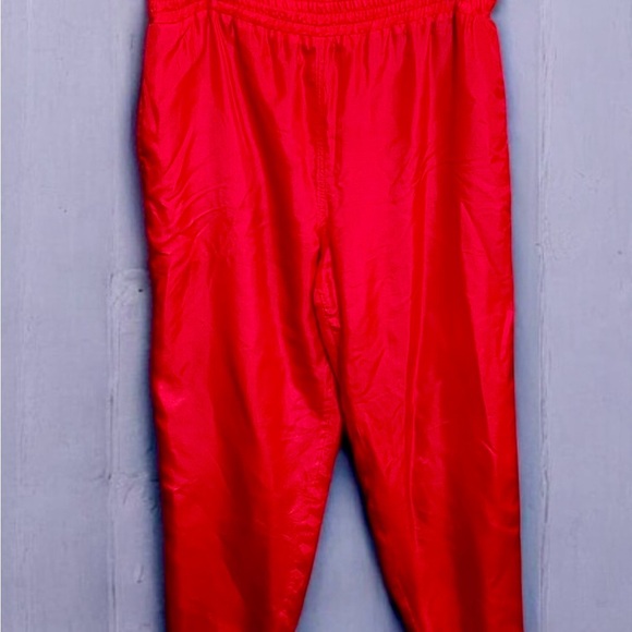 Striking Red Lined 100% Silk Pants - Picture 2 of 4